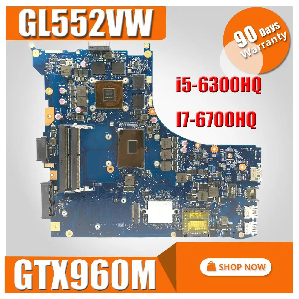 С GTX960M ROG GL552VW материнская плата для ноутбука For Asus GL552V GL552 GL552VX ZX50V оригинальная 100%