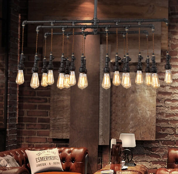 Водопроводный стимпанк винтажный подвесной светильник s для столовой бара