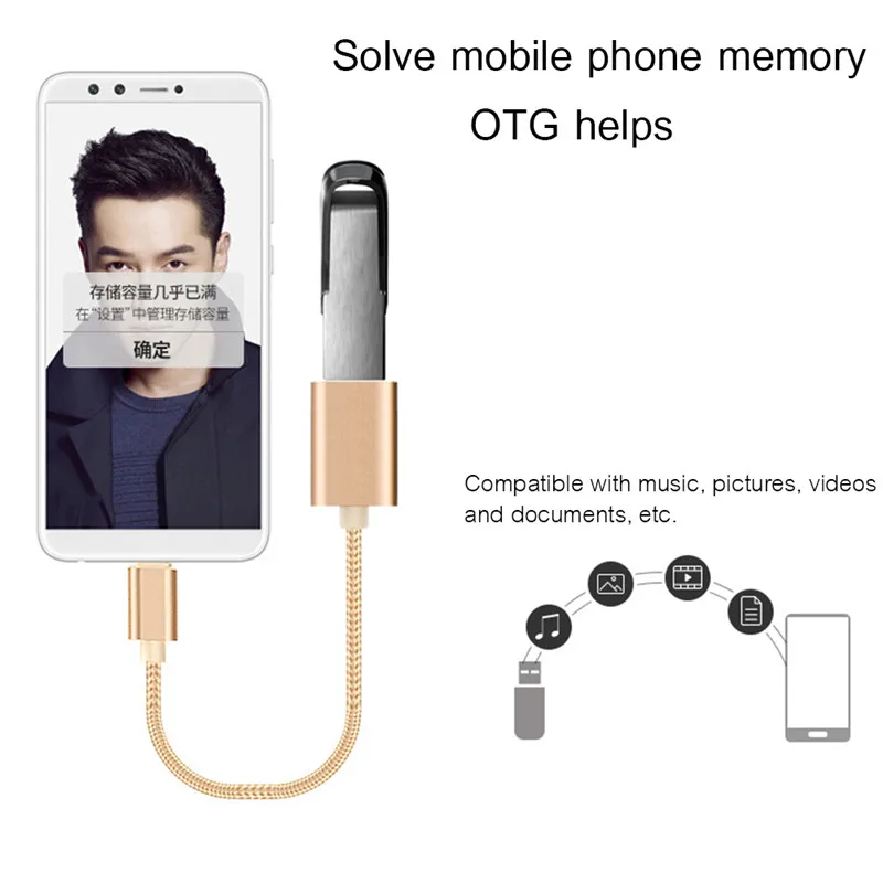 Micro USB OTG кабель адаптер для Xiaomi Redmi Note 5 Micro USB разъем для samsung S6 планшет Android USB 2,0 OTG адаптер