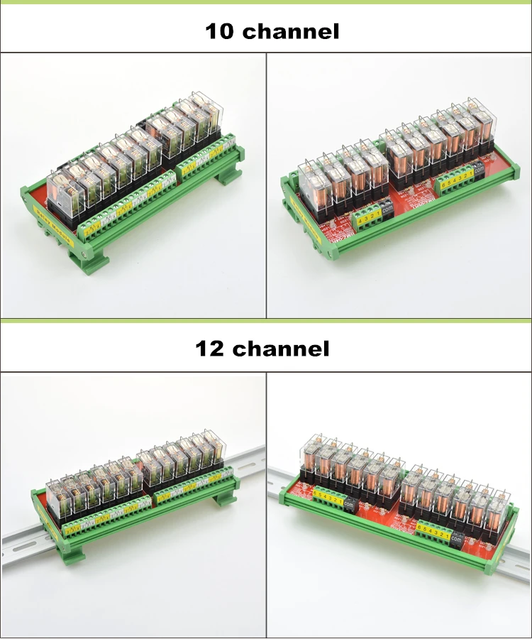 6 каналов 1 SPDT DIN рейку OMRON G2R-1 10A 12V 24V DC интерфейс релейный модуль PNP NPN совместимый 1NC