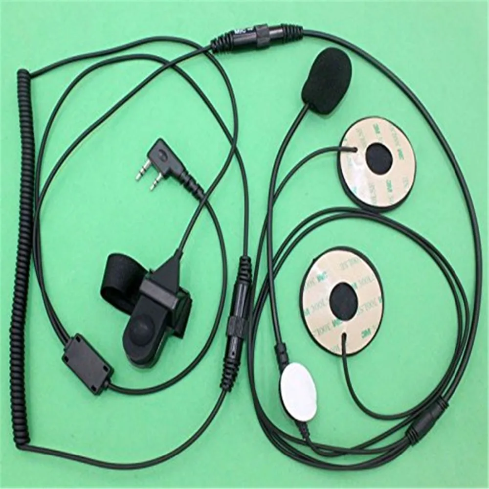 2Pin PTT гарнитура для мотоциклетного шлема BAOFENG UV-5R двухстороннее радио CB