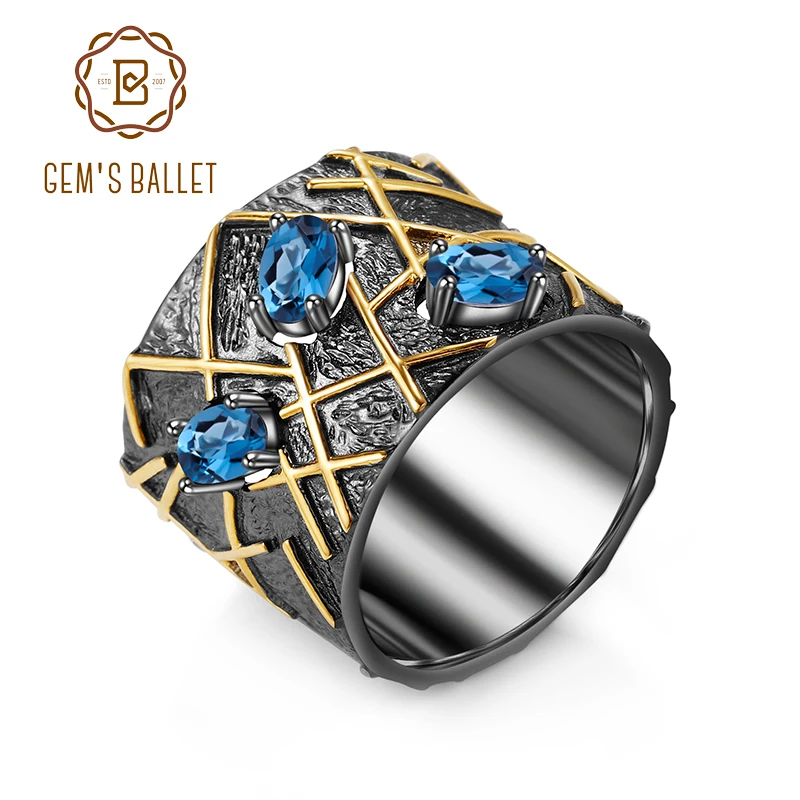

GEM'S балет натуральный аметист драгоценные камни Кольцо стерлингового серебра 925 оригинал ручной работы ветвь лист Кольца для женщин ювелир...