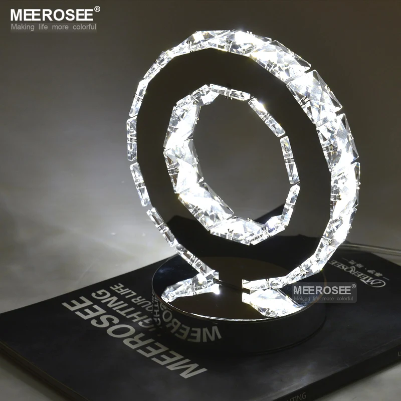 Светодиодный Кристалл кольцо Настольный светильник светодиодный свет чтения