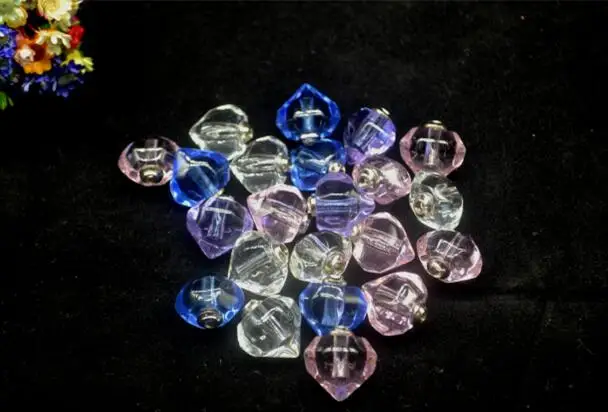 5 шт./лот цветные трендовые милые хрустальные маленькие флаконы в форме сердца