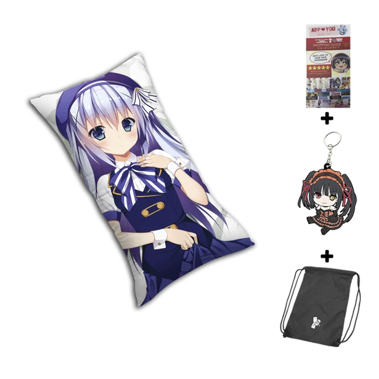 Прямоугольная подушка Hobby Express Chino Kafuu - Is the Order Rabbit Anime Dakimakura чехол H0267 | Дом и сад