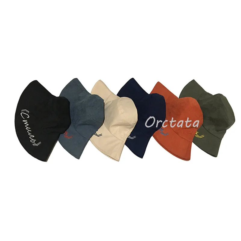 

Fashion Winter Letter Fishing Bucket Hats Unisex Women Men Spring Autumn Outdoor Travel Flat Caps Hiking Protector Hats 6 Colors
