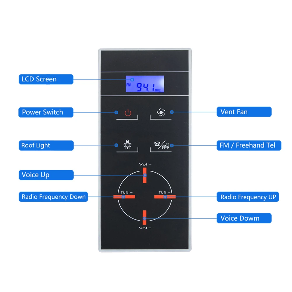 

Vagsure LCD Display Induction Freehand Speaker Telephone Shower Room Controller For Shower Radio Enclosure Cabin Accessories