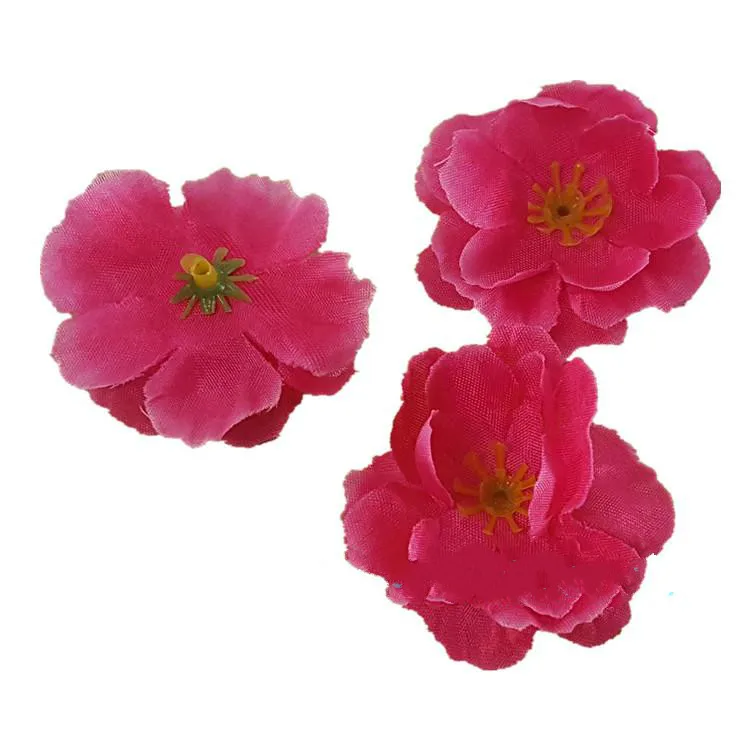 

50PCS 4-5cm Artificial Simulation Flowers peach blossom sakura flower Heads DIY accessories Wedding home decoration materials