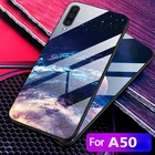 Чехол для Samsung Galaxy A50 A51, задняя крышка для Samsung A50 A505 A51 A 50 51 A505F, чехол с закаленным стеклом для телефона с диагональю 6,4 дюйма