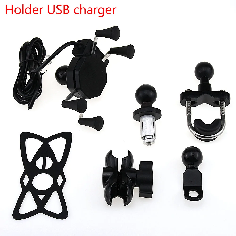 USB-123 Для HONDA CBR600 F4 F4i CB400 VTEC CB1000 CBR 600RR 1000RR мотоцикл gps навигация рамка мобильный телефон кронштейн - Цвет: USB-123
