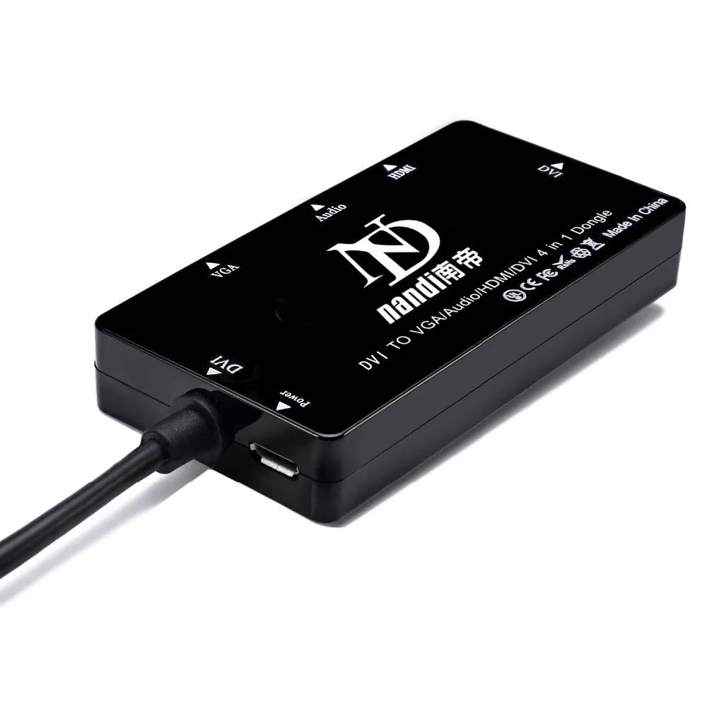 Кабель-адаптер DVI 24 + 1 к HDMI 4K VGA 1080P 3 5 мм с разъемом Micro USB в для компьютеров