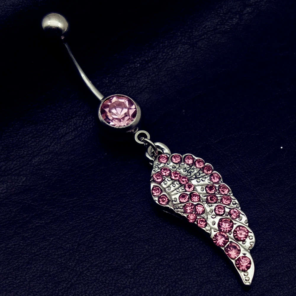 5 шт. разные Стильные Кольца для пирсинга пупка с цветком сердцем звездой перьями