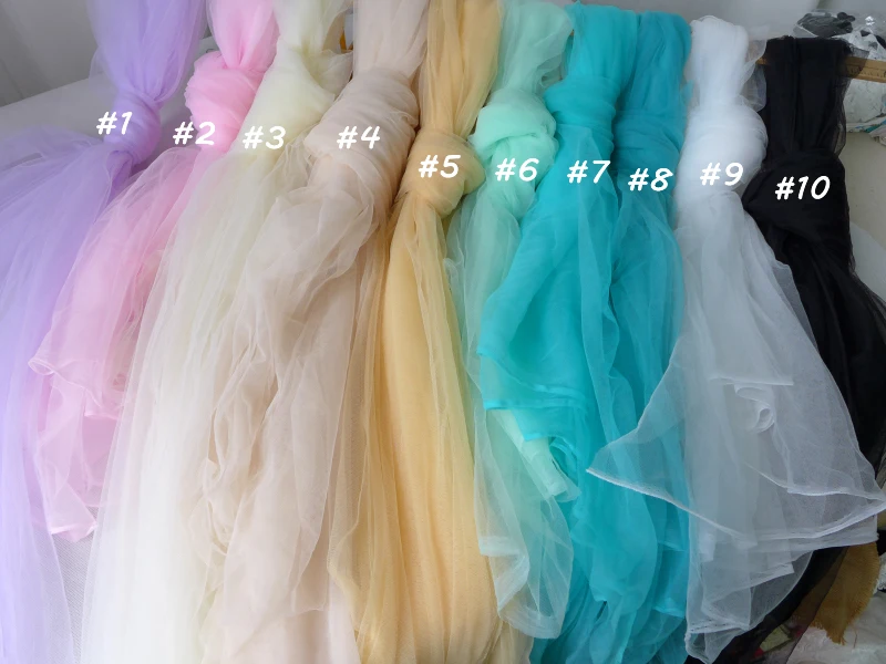 Мягкая Тюлевая сетчатая ткань ширина 59 1 дюйма 10 м/лот мягкая москитная сетка
