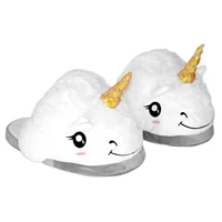 house slippers funny white semi dragging winter unicorn cotton drag warm anime plush home furnishing cotton slippers
