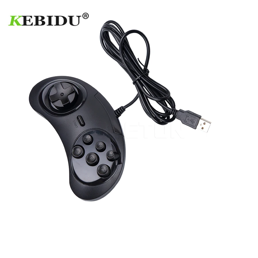 Kebidu 6 кнопок USB геймпад игровые контроллеры геймпады игровой джойстик держатель