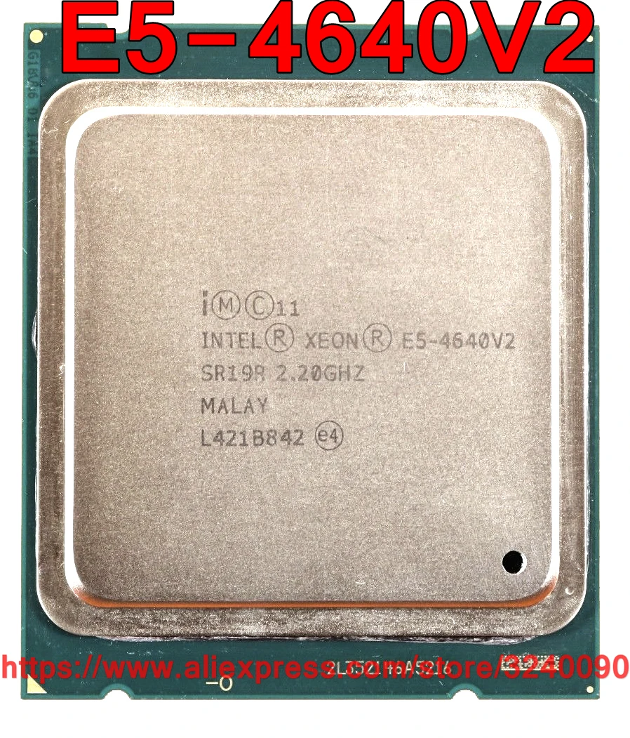 Процессор Intel Xeon E5 4640V2 CPU SR19R 2 20 GHz 10 Core 20M LGA2011 4640 V2 бесплатная доставка|Процессоры| |