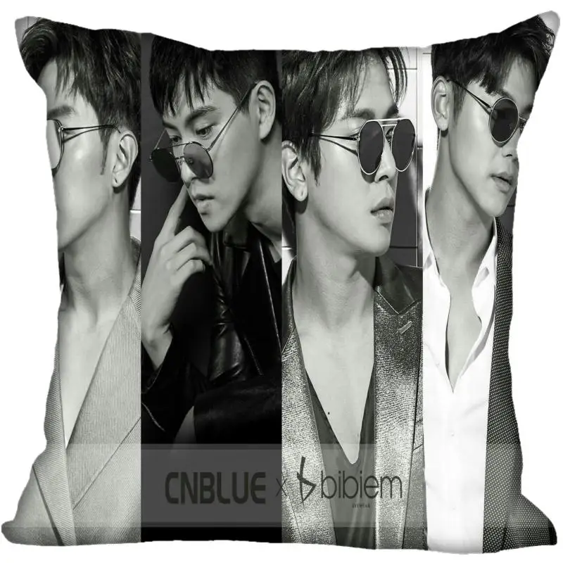 Корея-Pop CNBLUE квадратные шелковые атласные наволочки с принтом 35x35 см 40x40 одной