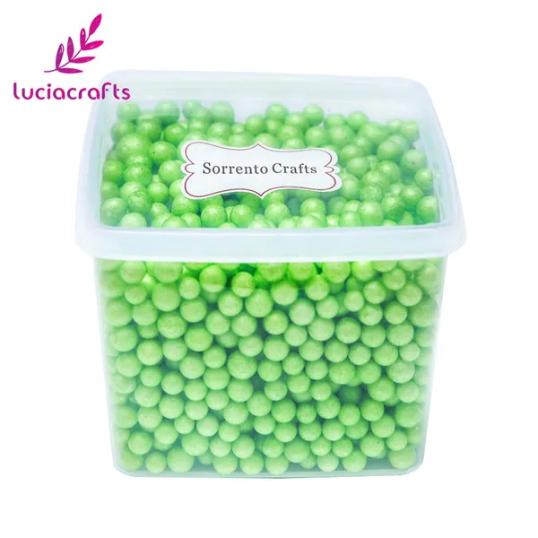 C6 Apple Green Lucia crafts 1 кор./лот(около 1500 шт) для детей возрастом от 5 до 10 мм Мини пенопластовые шарики для свадьбы/вечерние для художественного оформления ногтей, ручная работа аксессуары Z0102 - Цвет: C6 Apple Green