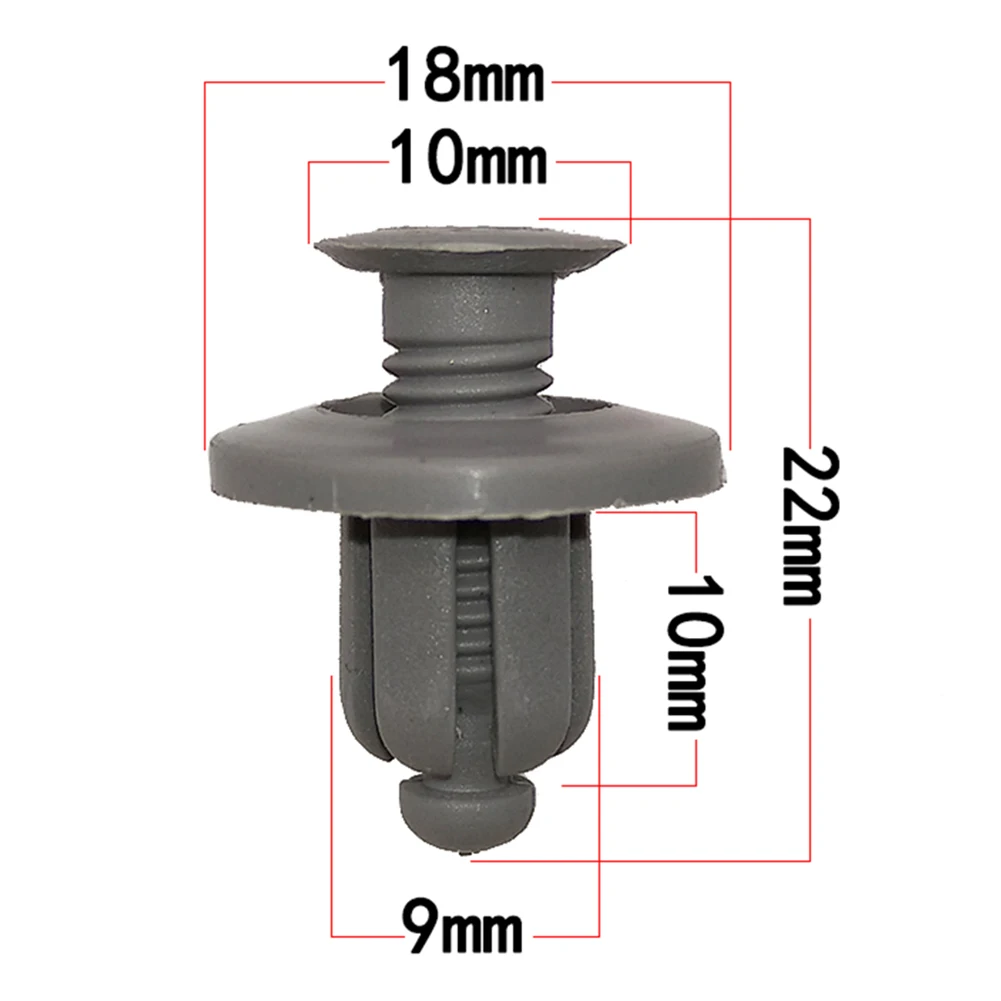 

100Pcs Plastic Car Bumper Door Panel Fender Trunk Screw Rivets Fastener Clips