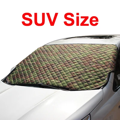 Camouflage SUV Size Универсальная автомобильная анти-снег отражающая фольга снег лобовое стекло автомобиля солнцезащитные шторы для машины чехлы от снега Окно Солнцезащитный козырек для SUV и обычных - Цвет: Camouflage SUV Size