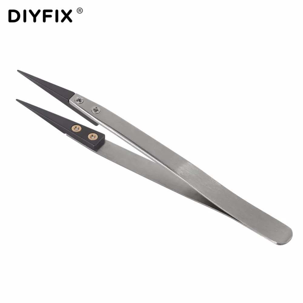 Керамические пинцеты из нержавеющей стали DIYFIX антистатические термостойкие