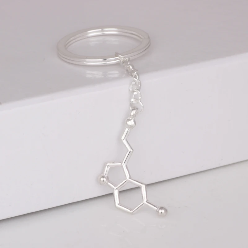 Брелок для ключей с надписью Love Dopamine модель 2016 года брелки Happiness и serotonin подарок
