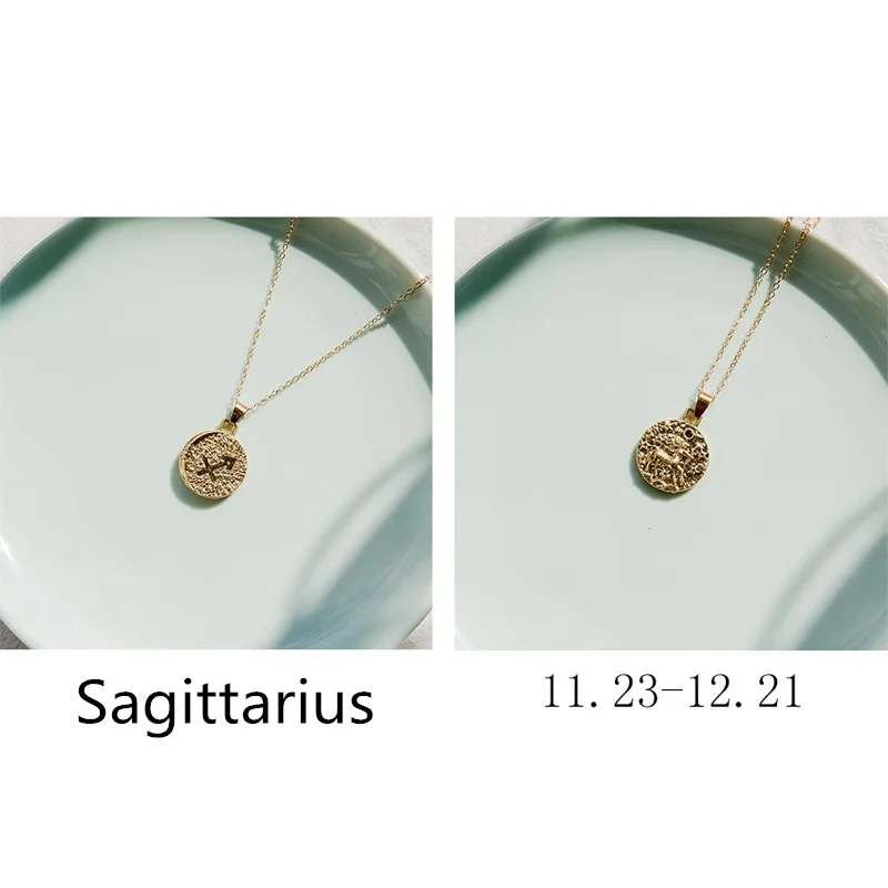 1 шт. Знак зодиака ожерелье 12 Созвездие ожерелье s Небесный Keepsake ювелирные изделия Дева Телец Leo Близнецы Bijoux Femme Мода