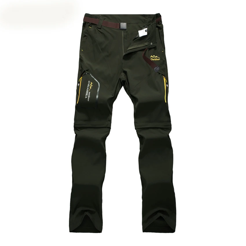 Women Army Green Ветер вкус 6XL женские летние съемные шорты для отдыха на открытом воздухе походные брюки для походов и рыбалки эластичные спортивные брюки женские KB112 - Цвет: Women Army Green