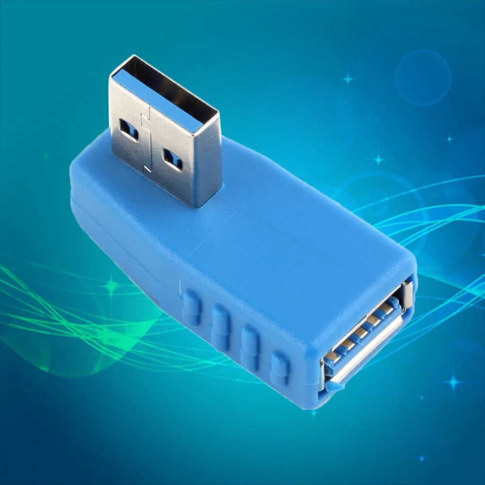 ICOCO по всему миру 1 шт. 90 градусов вертикальный левый Угловой USB 3 0 Штекерный разъем