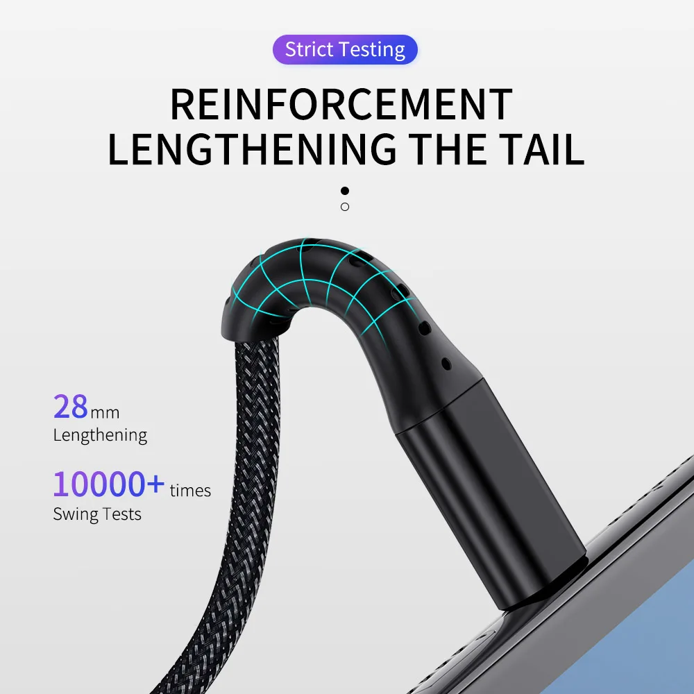 ROCK usb type C кабель для samsung S9 S8 Быстрая зарядка type-C мобильный телефон зарядный