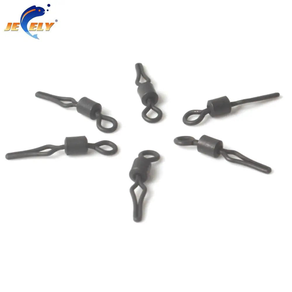 Jeely 100 шт./пакет #8 Drop Shot Sinker Line Grip Swivels Saltwater Terminal Fishing Tackle|line grip swivels|terminal tacklefishing swivels |