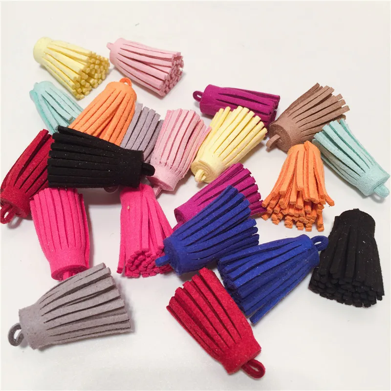 30pcs/lot 35mm Fashion mini Suede Tassel For DIY Sewing Garment/Bags Accessories Craft/Garment Material | Дом и сад