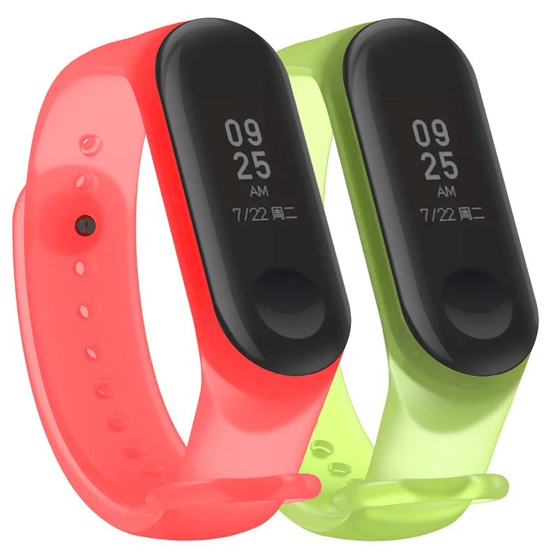 Браслет для Xiaomi Mi Band 4 спортивный ремешок часы из ТПУ Для аксессуары браслет Miband