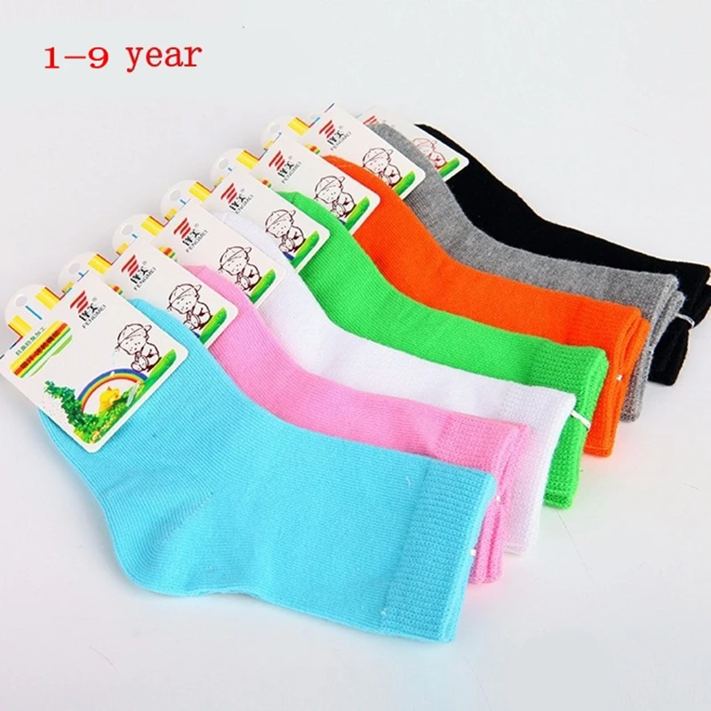 Носки детские хлопковые карамельных цветов на возраст 1 9 лет 4 пары|children sock for