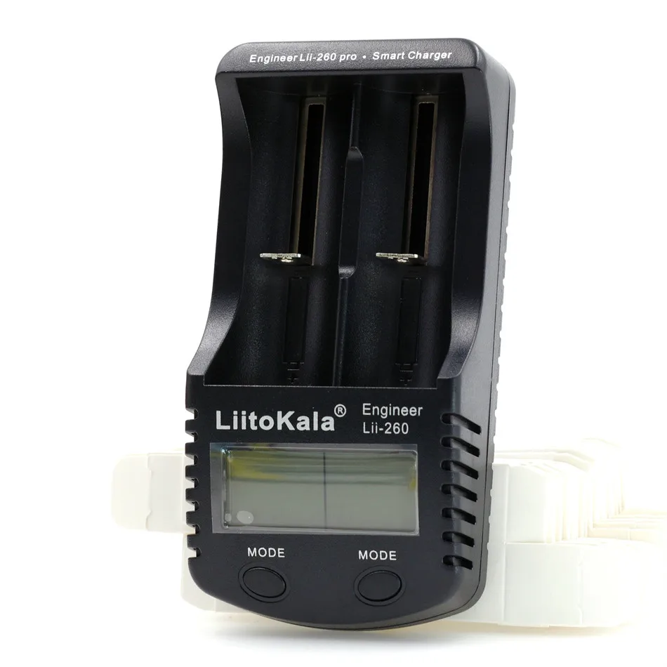 Зарядное устройство Liitokala Lii E260 18650/26650/16340 для литиевых батарей емкость