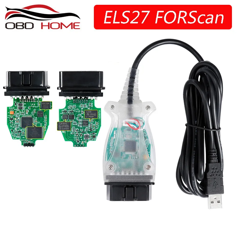 OBD2 ELS27 FORScan PIC24HJ128GP+ FTDI микрочип для Mazda/для Lincoln/для Mercury предназначен для работы над ELM327 и J2534 ELS 27