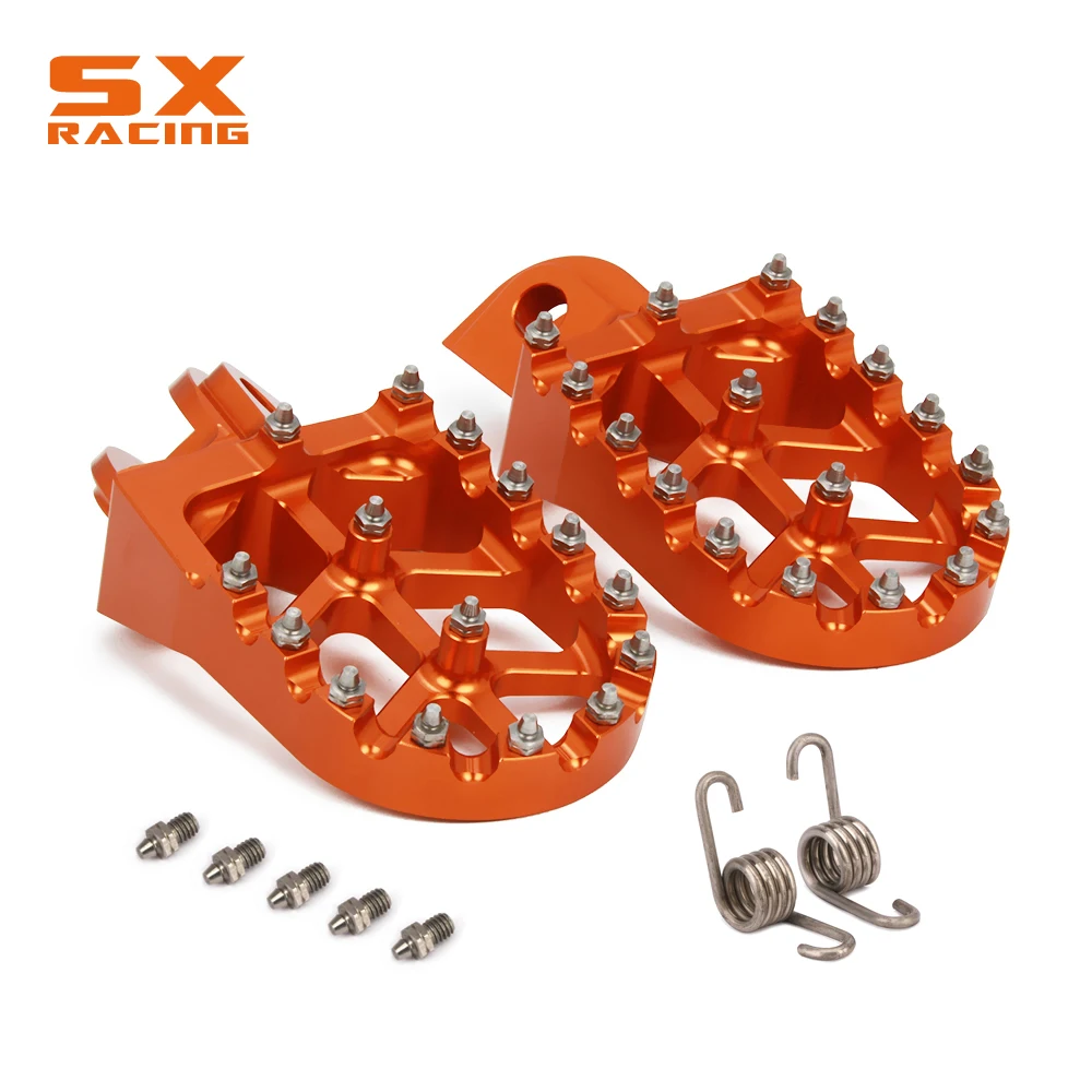 

CNC Foot Pegs Footpeg Pedals FootRest For KTM SX XC SXF EXC XCW SXS MXC XCFW EXCF SMR 125 150 200 250 300 350 450 500 525 530