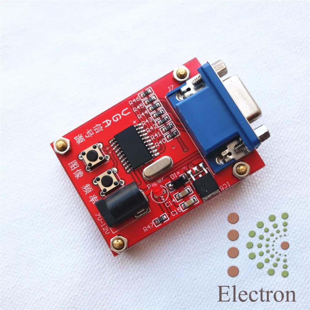 LCD Repair Tools VGA Signal Generator Display Tester Test Source 7-12V power |
