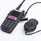Портативная рация 2 PTT, портативный динамик Baofeng, двойная PTT радиостанция, удлинитель, динамик K Jack, CB радио, микрофон