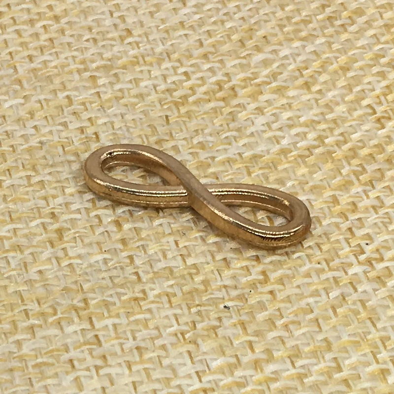 100Pcs 23*8mm Infinity 8 Charms Gold Color Jewelry Making Handmade Craft | Украшения и аксессуары
