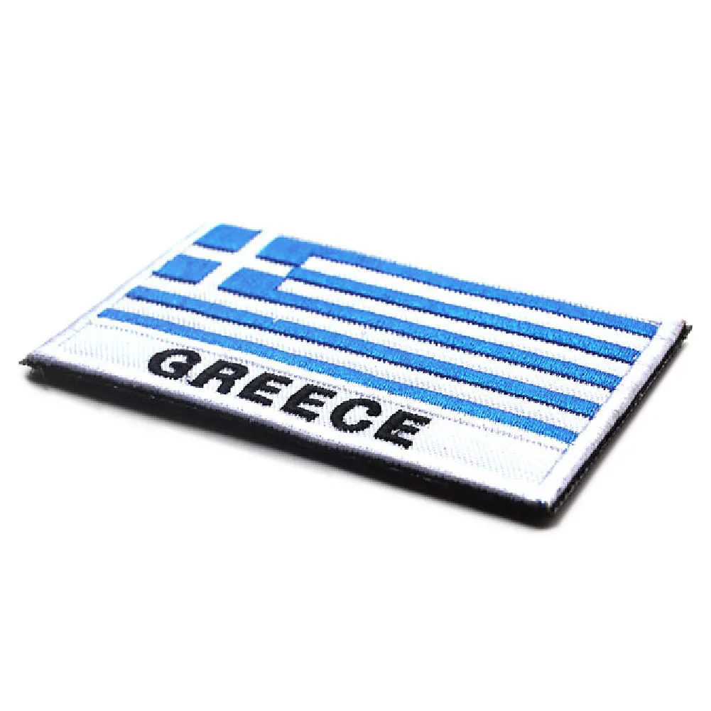 Прохладный греческий Национальный флаг тактические боевые значки греческие