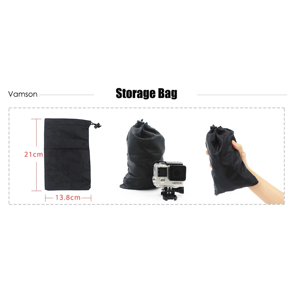 Сумка для хранения аксессуаров Vamson Gopro hero 8 7 6 5 4 3 + 2 1 SJCAM YI 4K VP806|for gopro hero|headband sjcamheadband