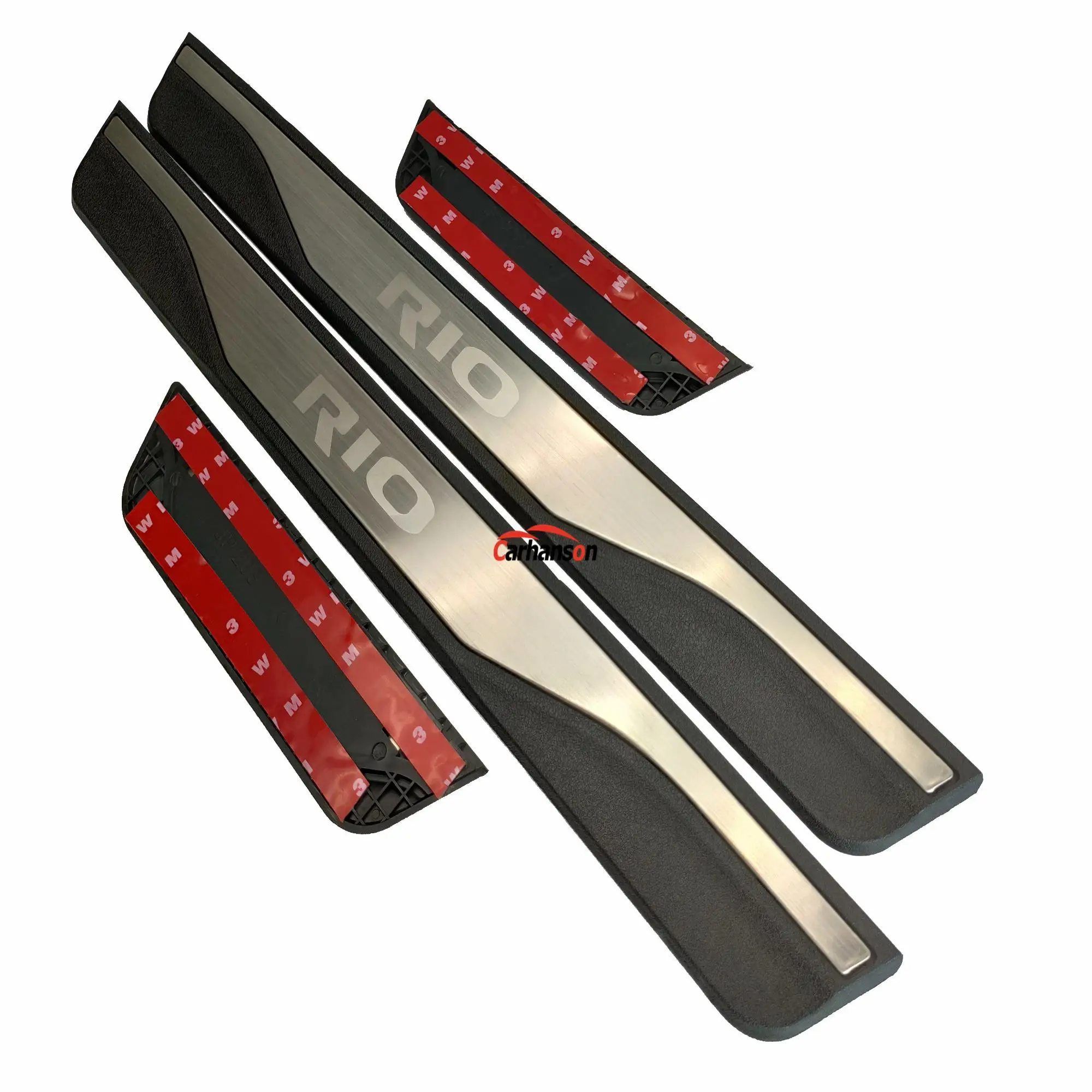 Аксессуары для стайлинга автомобиля Kia Rio K2 Накладка на порог из нержавеющей