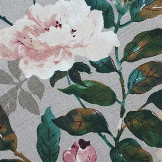 Peony flowers fresh spring green leaves print o-neck loose shirt mori girl AH586 |