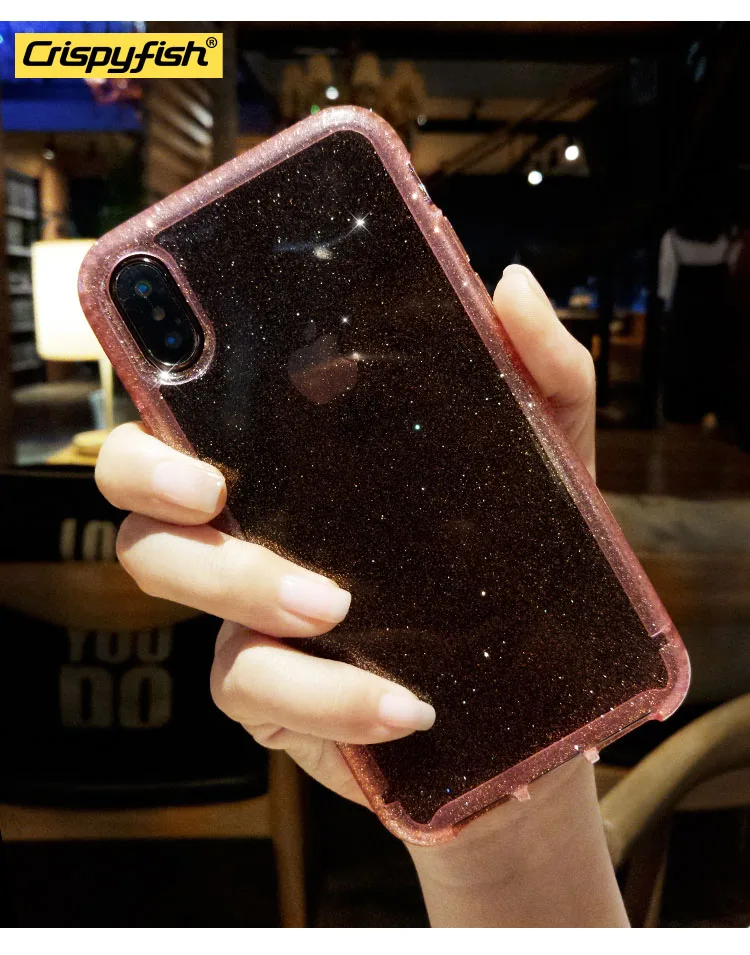 Роскошный Блестящий Мягкий чехол для iphone 6, 6s, 7, 8 Plus, противоударный, TPU, прозрачный, для iphone X, XR, XS MAX, задняя крышка для 11 Pro Max