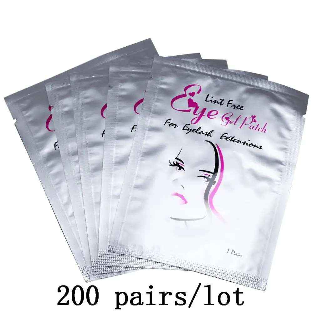 Girl 200 Eyepads 50/100/200 пар бумажные патчи для ресниц накладки под глаза ресницы, глаза патчи Безворсовая Ткань Для женщин Eyepads наращивание ресниц инструменты - Цвет: Girl 200