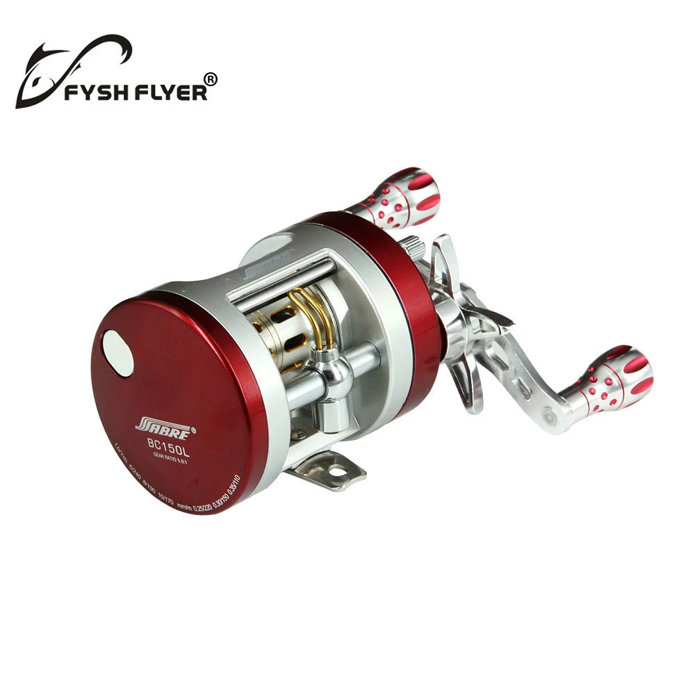 SEAHAWK-BC Light Al Alloy Body Cover One-Way Clutch Ball Bearing Fishing Reel 10+1BB Red And Silver | Спорт и развлечения