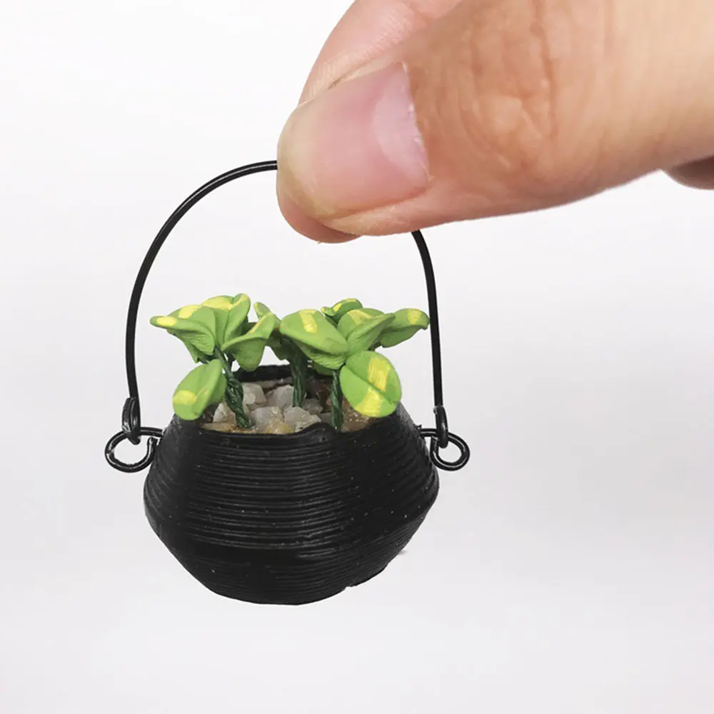 Горшок миниатюрный модель завода 1:12 глина кукольный домик безопасный материал