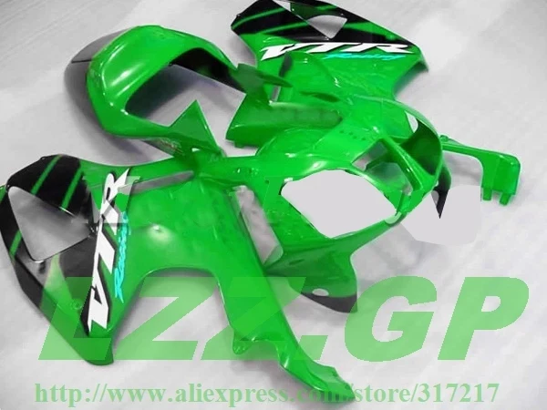 

100%NEW Green Black VTR1000 SP1 RC51 2000 2001 2002 2003 2004 2005 2006 Fairing Kit P3435F for Honda LZZ.GP