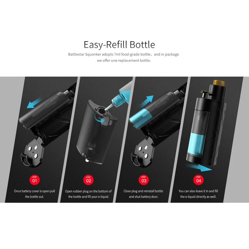 Smoant Battlestar 200 Вт TC Squonker Комплект 7 мл емкость коробка мод и battlestar RDA Двойной 18650 Vape